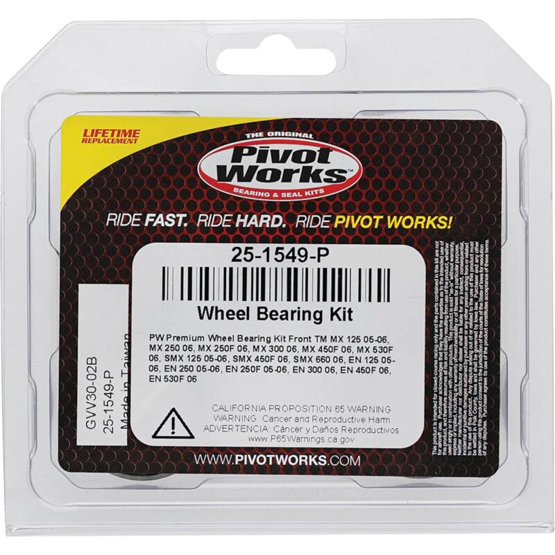 Pivot Works TM Wheel Bearing Kit Premium Bearings