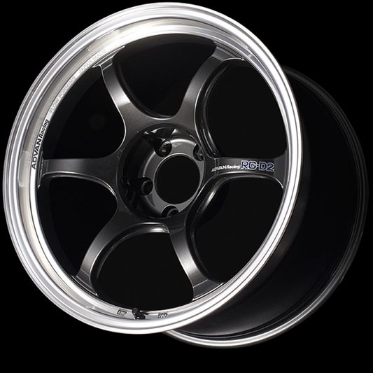 Advan RG-D2 18x9.5 +40mm 5x100 Machining and Black Gun Metallic Wheel