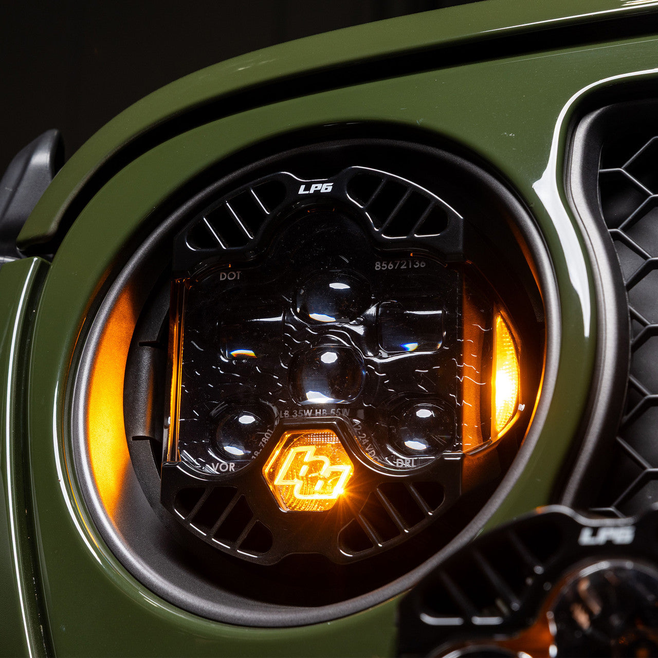 DOT LP6 LED Headlight Kit - Jeep 2018-2025 Wrangler JL; 2020-2025 Gladiator JT; NOTE w/LED Headlights