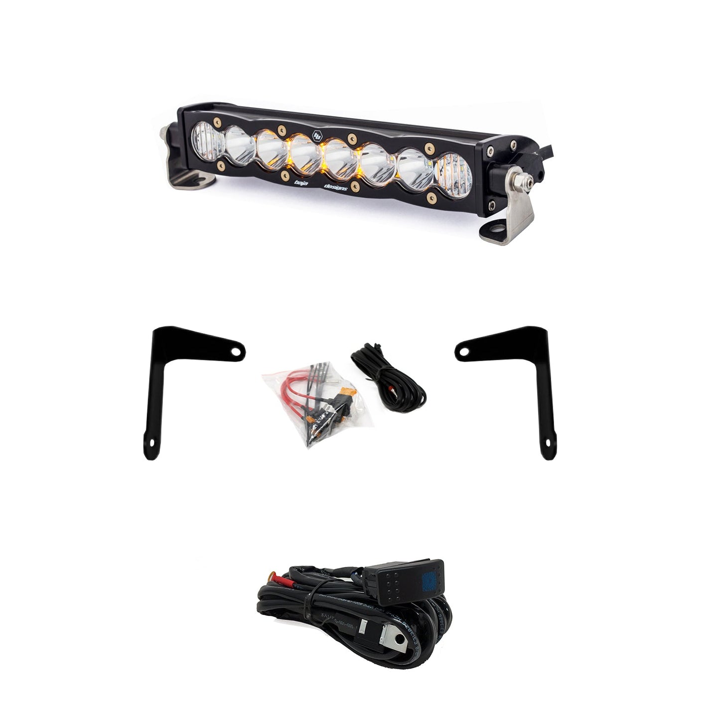 Can-Am X3 Shock Mount Kit w/10 Inch S8 Light Bar Clear Baja Designs - 447037