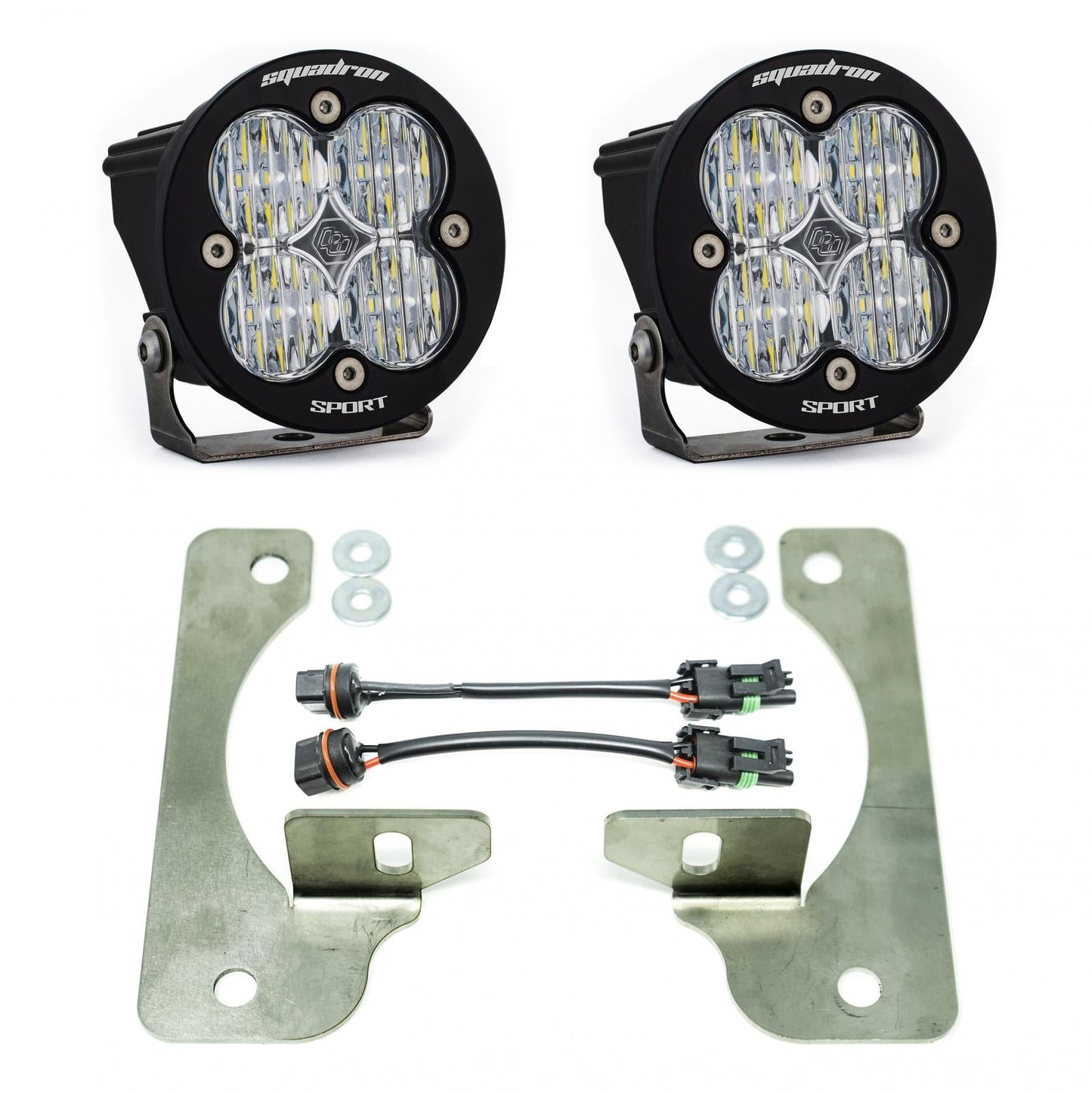 Jeep JL Fog Pocket Kit 2018 Wrangler JL Rubicon Squadron R Sport Baja Designs - 447068