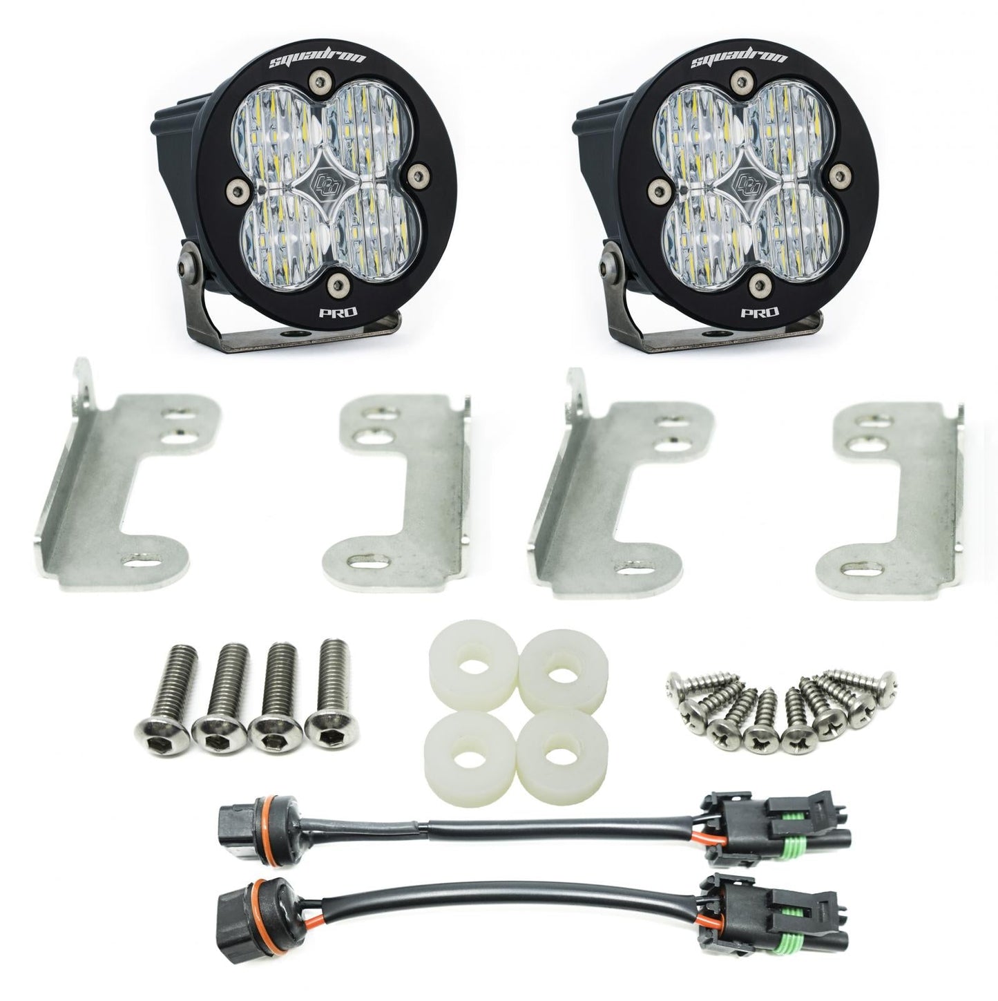 Jeep JL Fog Pocket Kit 2018 Wrangler JL Sahara Squadron R Pro Baja Designs - 447071