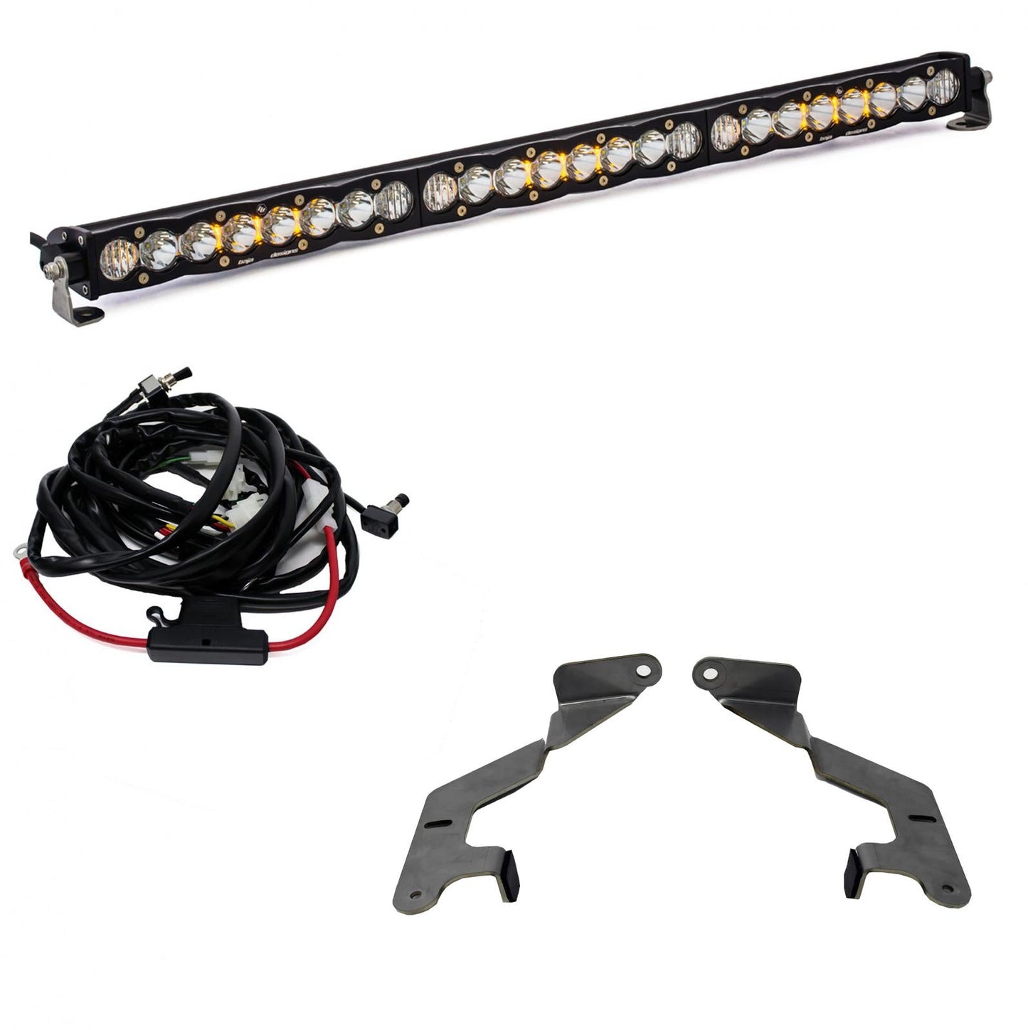 30 Inch Grille LED Light Bar Kit For 14-On Toyota Tundra S8 Driving Combo Baja Designs - 447160