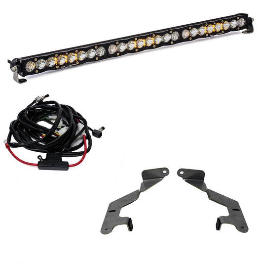 30 Inch Grille LED Light Bar Kit For 14-On Toyota Tundra S8 Driving Combo Baja Designs - 447160