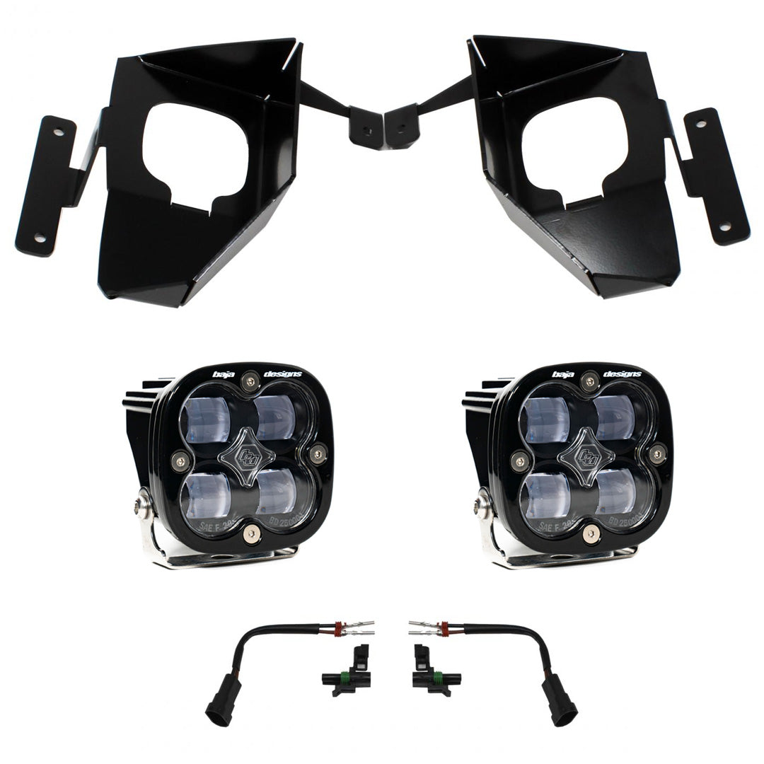 Silverado 1500 Fog Pocket Kit 16-18 Squadron SAE Clear Baja Designs - 447534