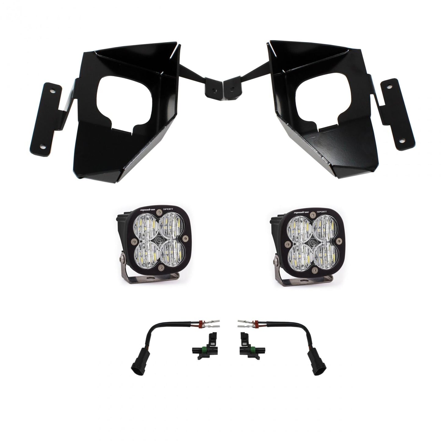 Silverado 16-18 Fog Pocket Kit Squadron Sport W/C Baja Designs - 447536