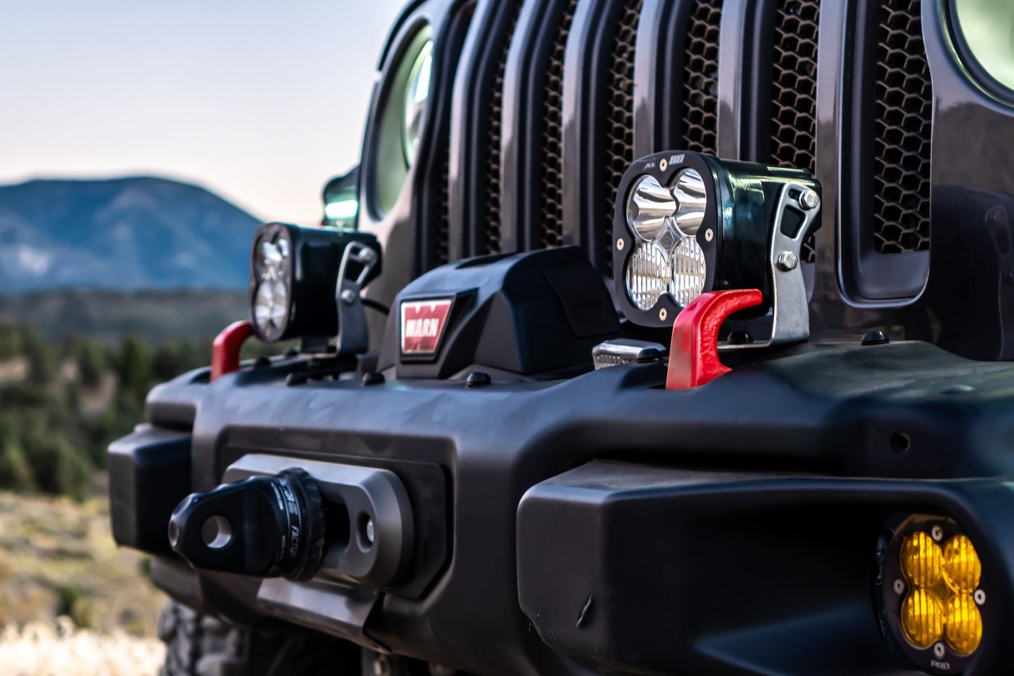 Jeep JL/JT Rubicon Steel Bumper LED Light Kit XL Pro Baja Designs - 447668
