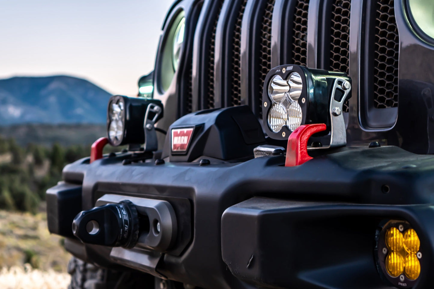 Jeep JL/JT Rubicon Steel Bumper LED Light Kit LP6 Baja Designs - 447671