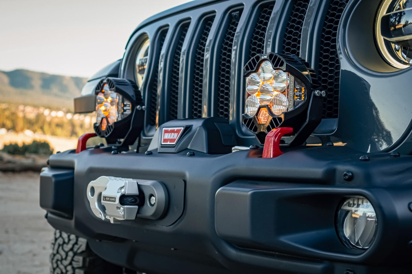 Jeep JL/JT Rubicon Steel Bumper LED Light Kit LP6 Baja Designs - 447671