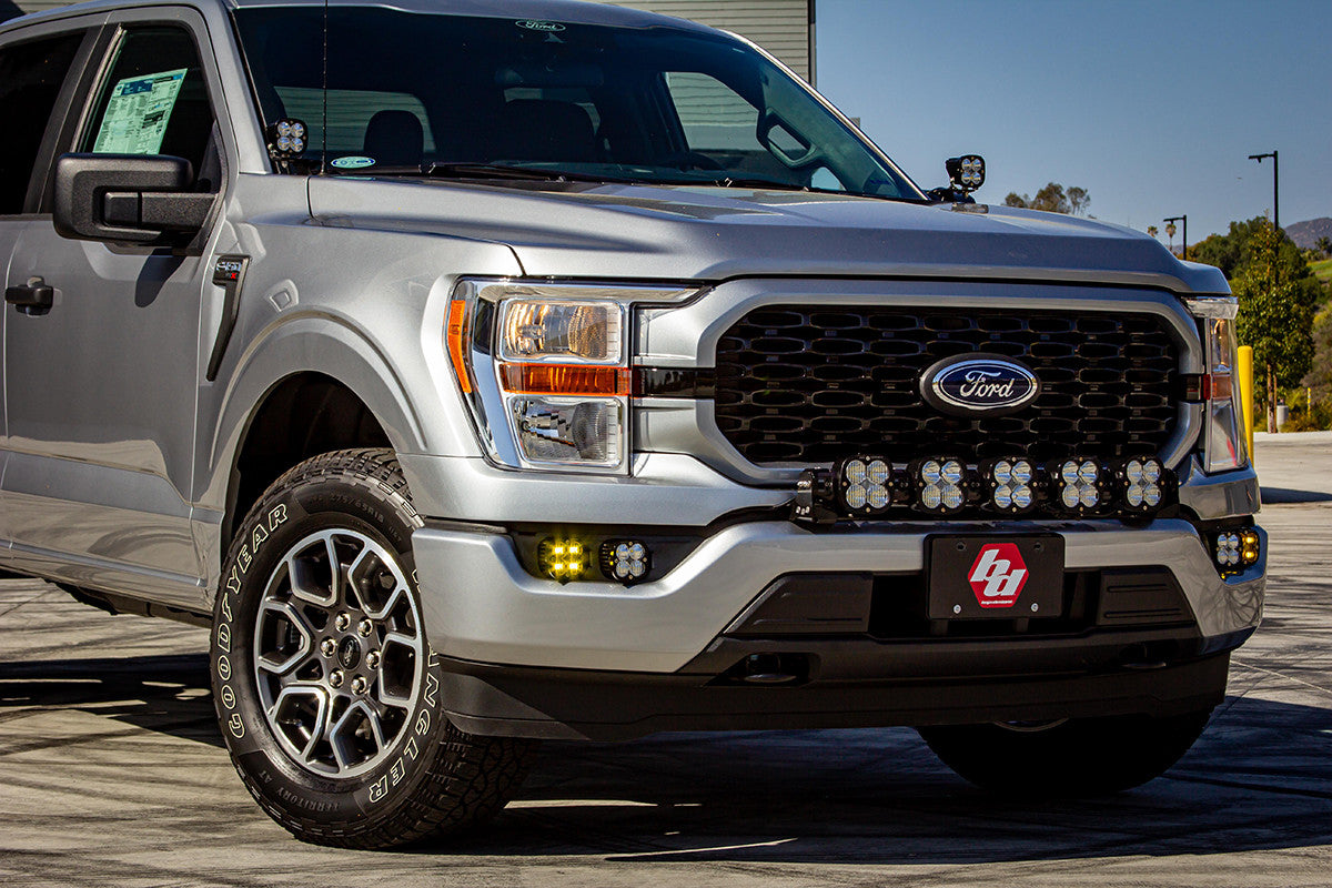 Ford, F150, (21-On), FPK, SAE Baja Amber/Sport DC, Up w/o DRL Baja Designs - 447698UP