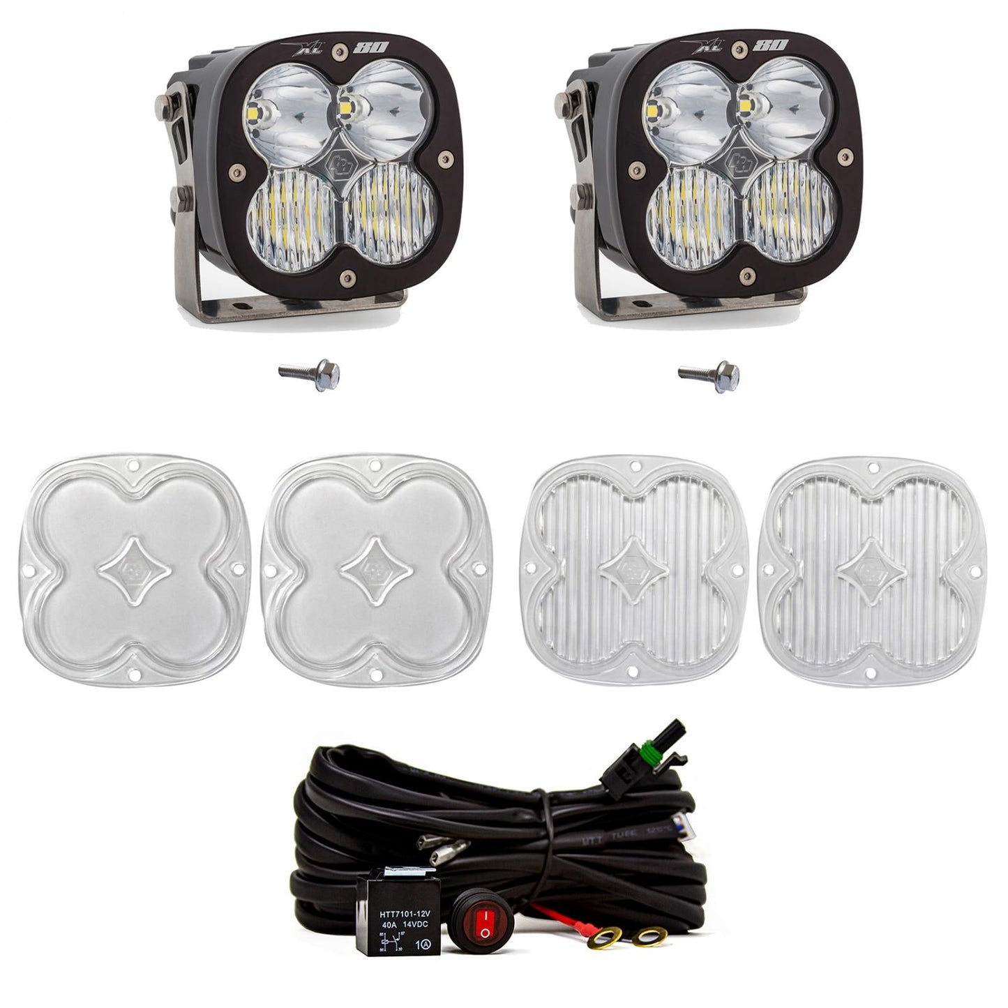 Bronco A Piller Light Kit 21-Up Ford Bronco XL80 D/Cr Baja Designs - 447751