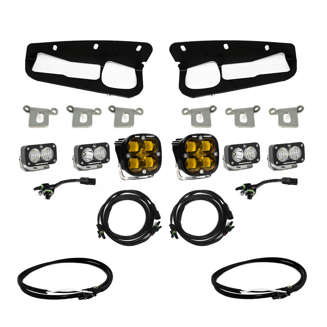 Bronco Baja Amber SAE Fog Pocket Kit 21-Up Ford Bronco Baja Designs - 447762