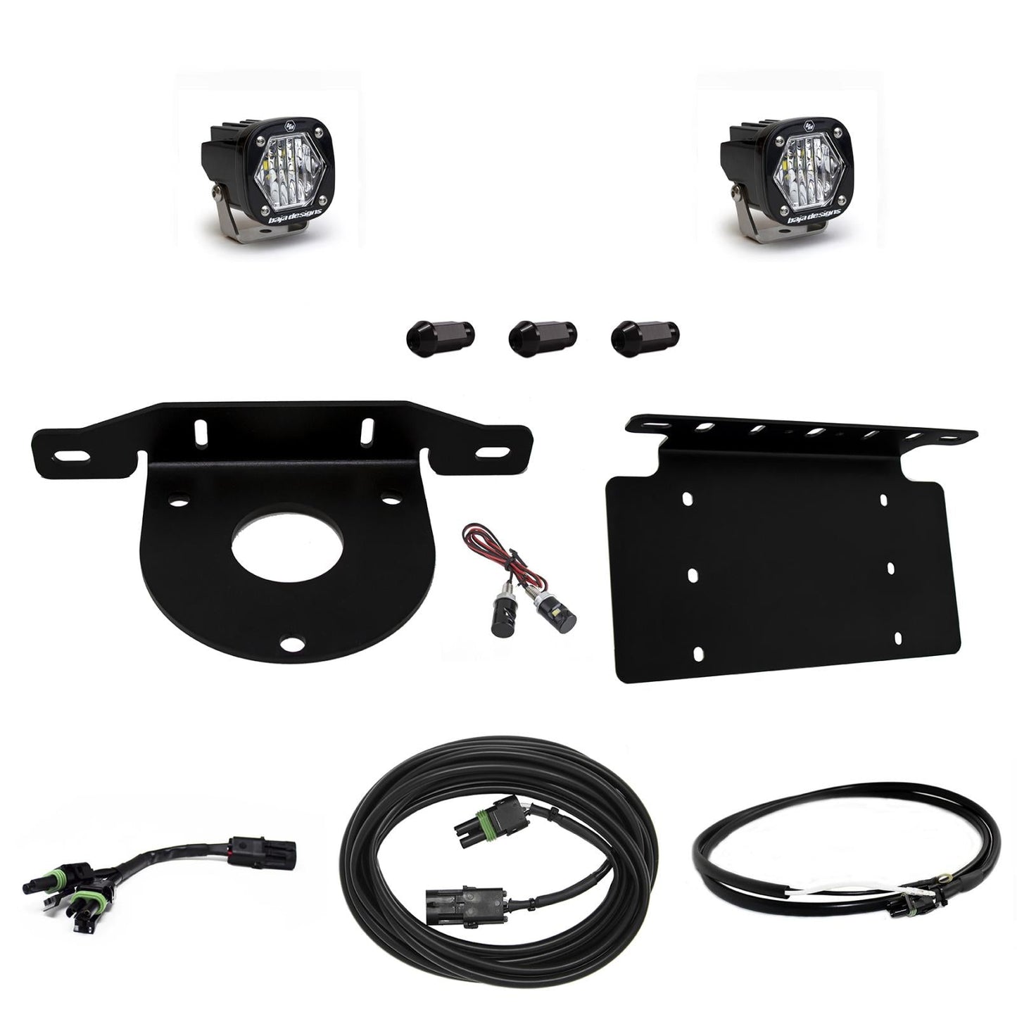 Ford Bronco Dual S1 W/C Reverse Kit w/Lic Plate w/Upfitter Baja Designs - 447765UP