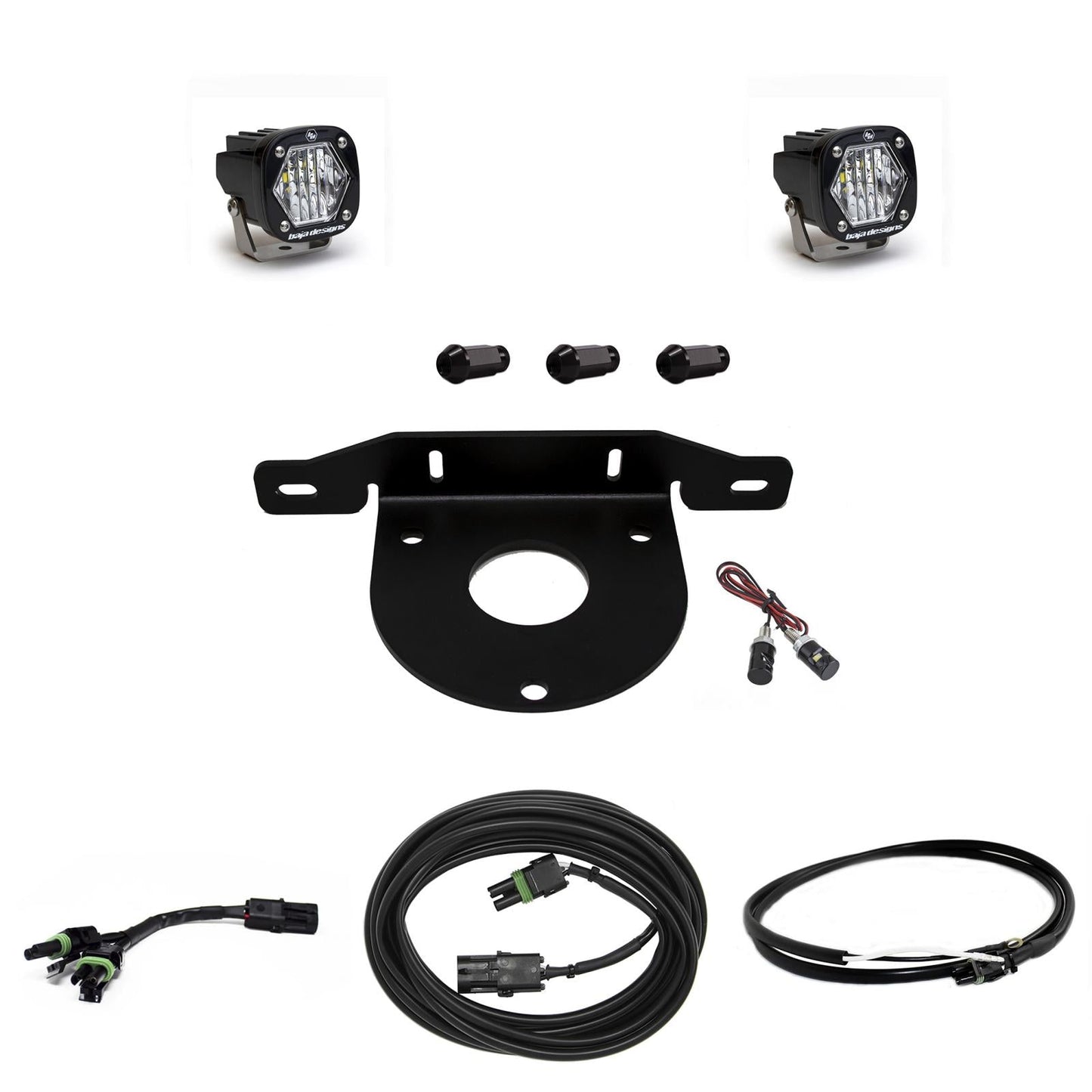 Bronco Dual S1 W/C Reverse Kit w/Upfitter 21-Up Ford Bronco Baja Designs - 447766UP