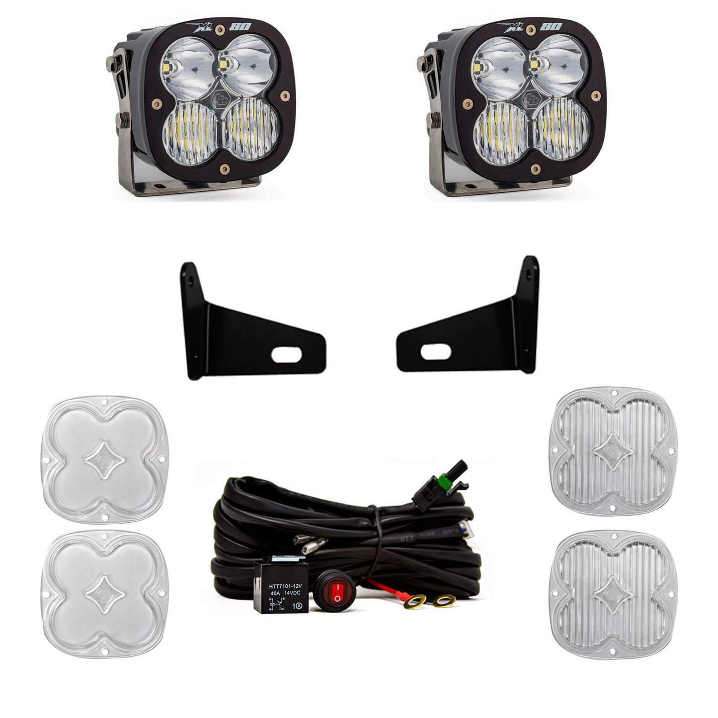 XL80 A-Pillar Kit 17-22 Maverick X3 Driving/Combo Clear Baja Designs - 447804
