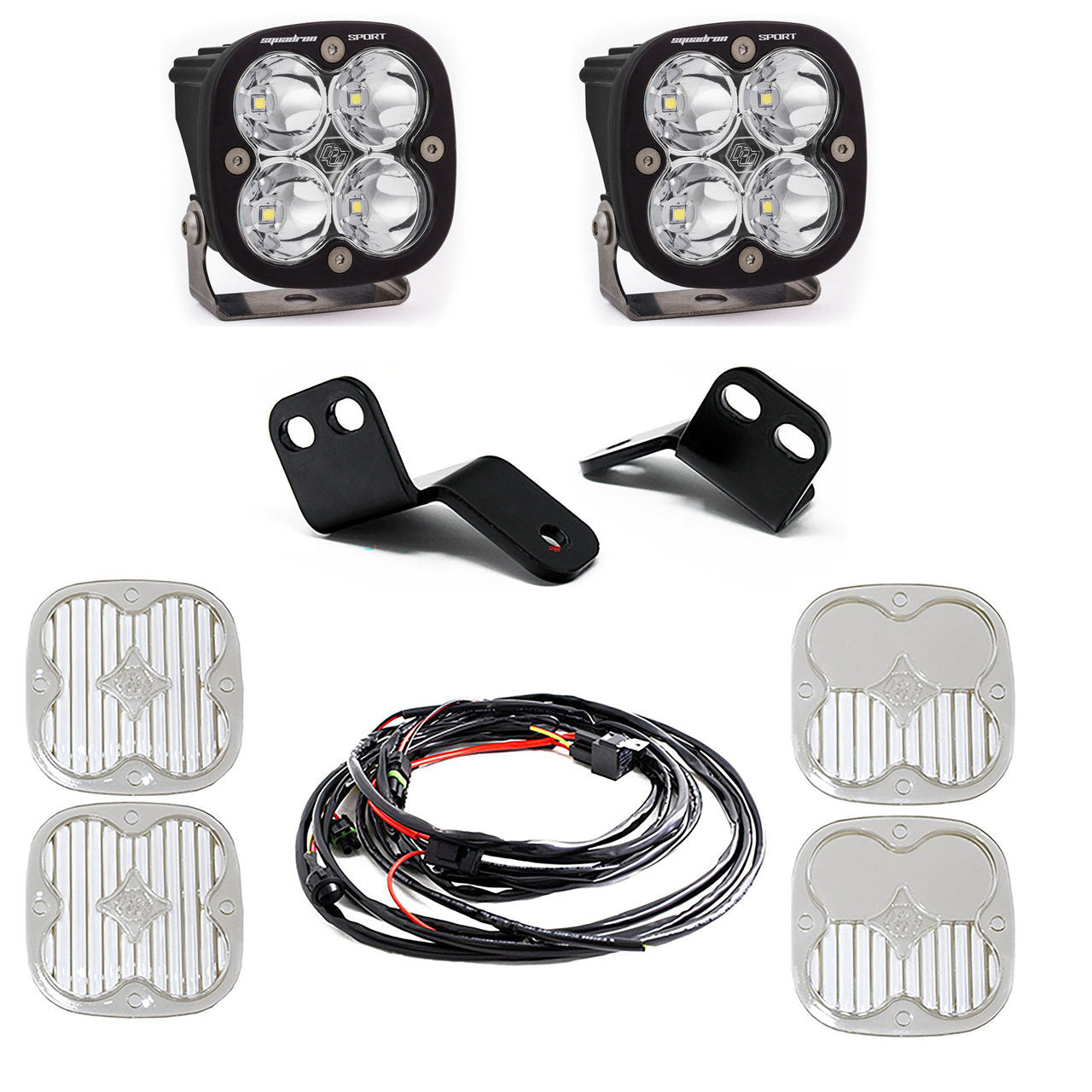 Squadron Sport A-Pillar Kit 18-22 Wildcat XX Driving/Combo Clear Baja Designs - 447827