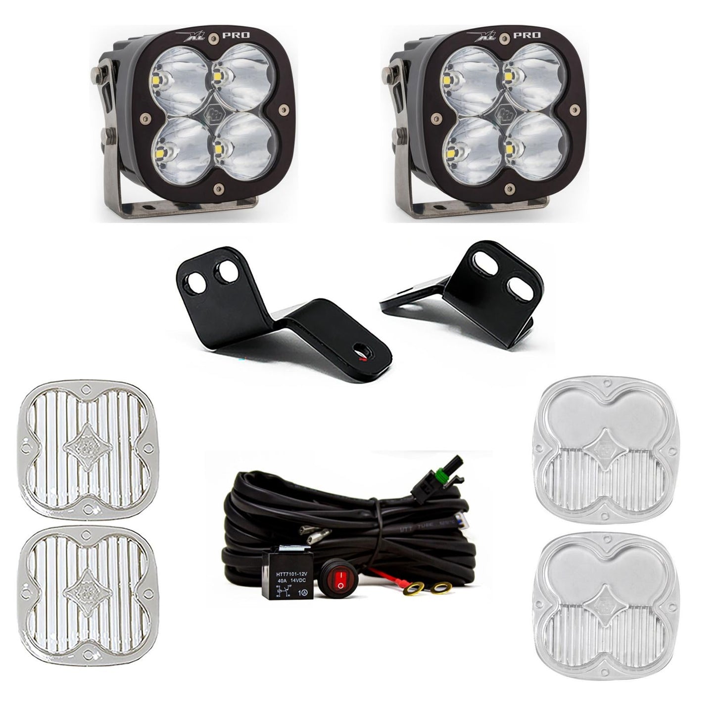 XL Pro A-Pillar Kit 18-22 Wildcat XX Driving/Combo Clear Baja Designs - 447830