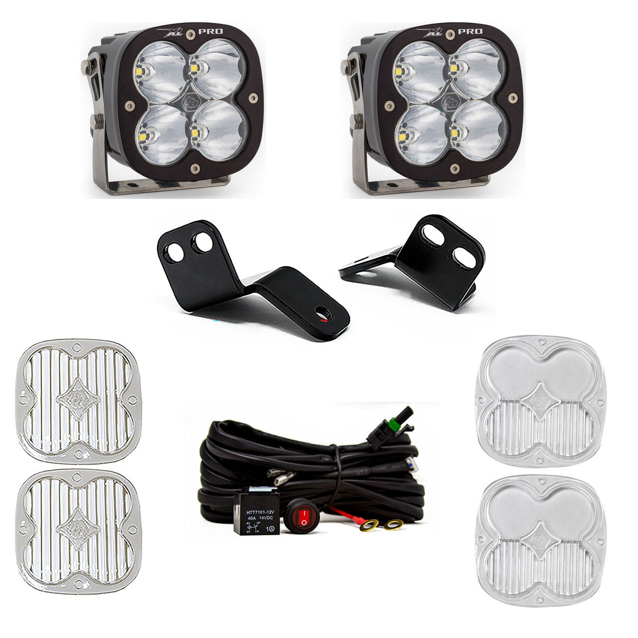 XL Pro A-Pillar Kit 18-22 Wildcat XX Driving/Combo Clear Baja Designs - 447830