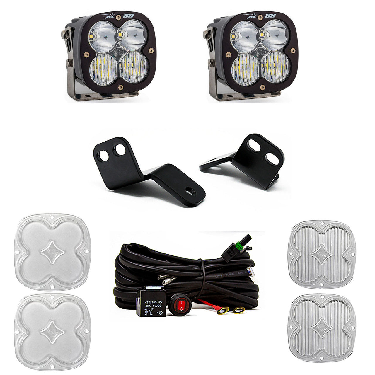 XL80 A-Pillar Kit 18-22 Wildcat XX Driving/Combo Clear Baja Designs - 447831