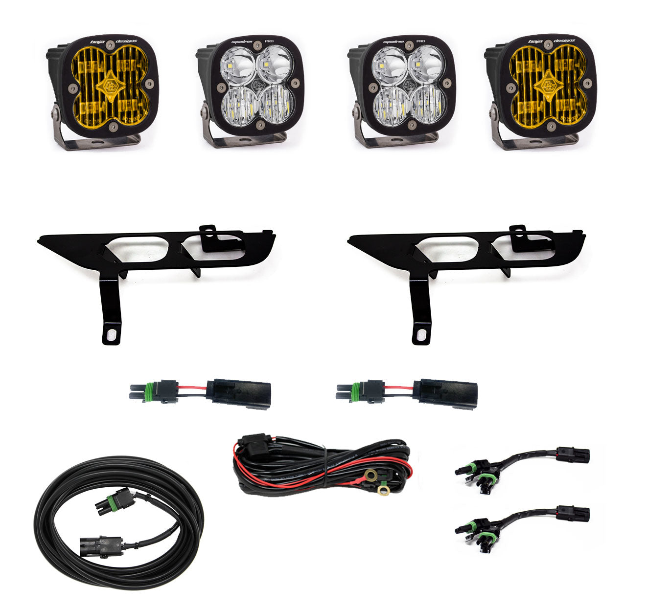Ford, F150, (21-On), FPK, SAE Clear/Pro DC Up w/ DRL Baja Designs - 447870UP