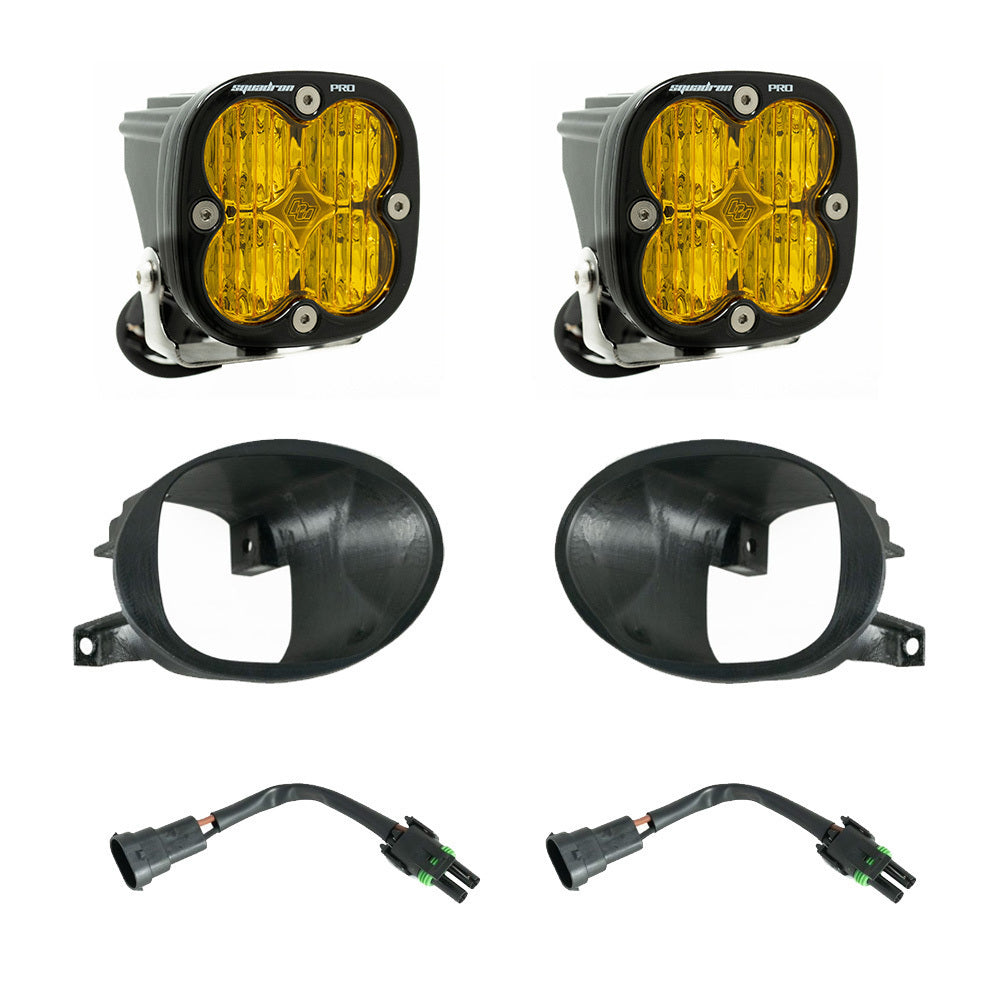 Squadron Pro Fog Pocket Kit 19-24 Sprinter 1500/2500/3500 (Wide Cornering; Baja Amber) - 447874