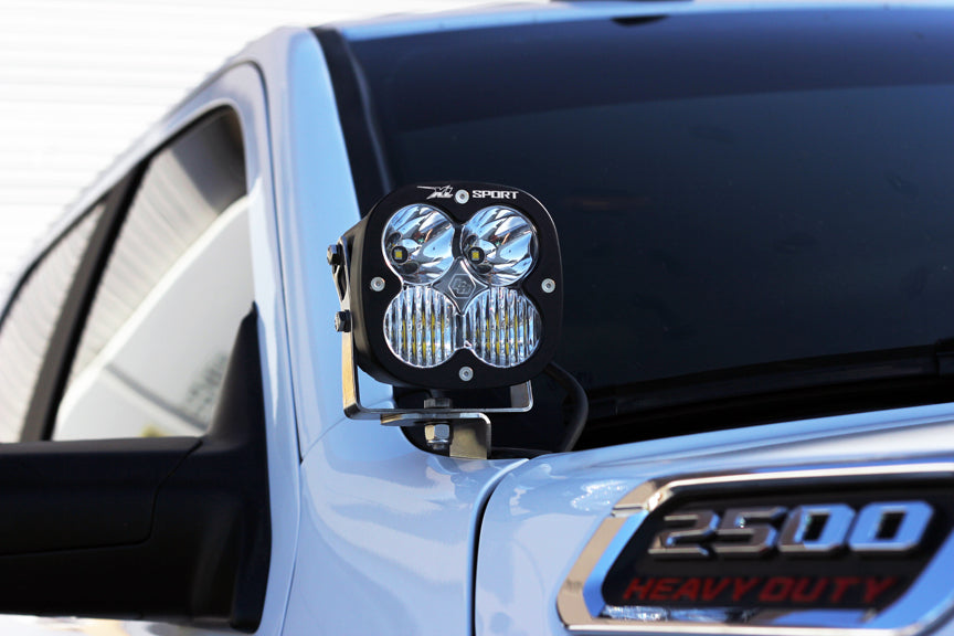 Dodge Ram LED Light Pods For Ram 2500/3500 19-On A-Pillar Kits XL Pro Driving Combo Baja Designs - 448037