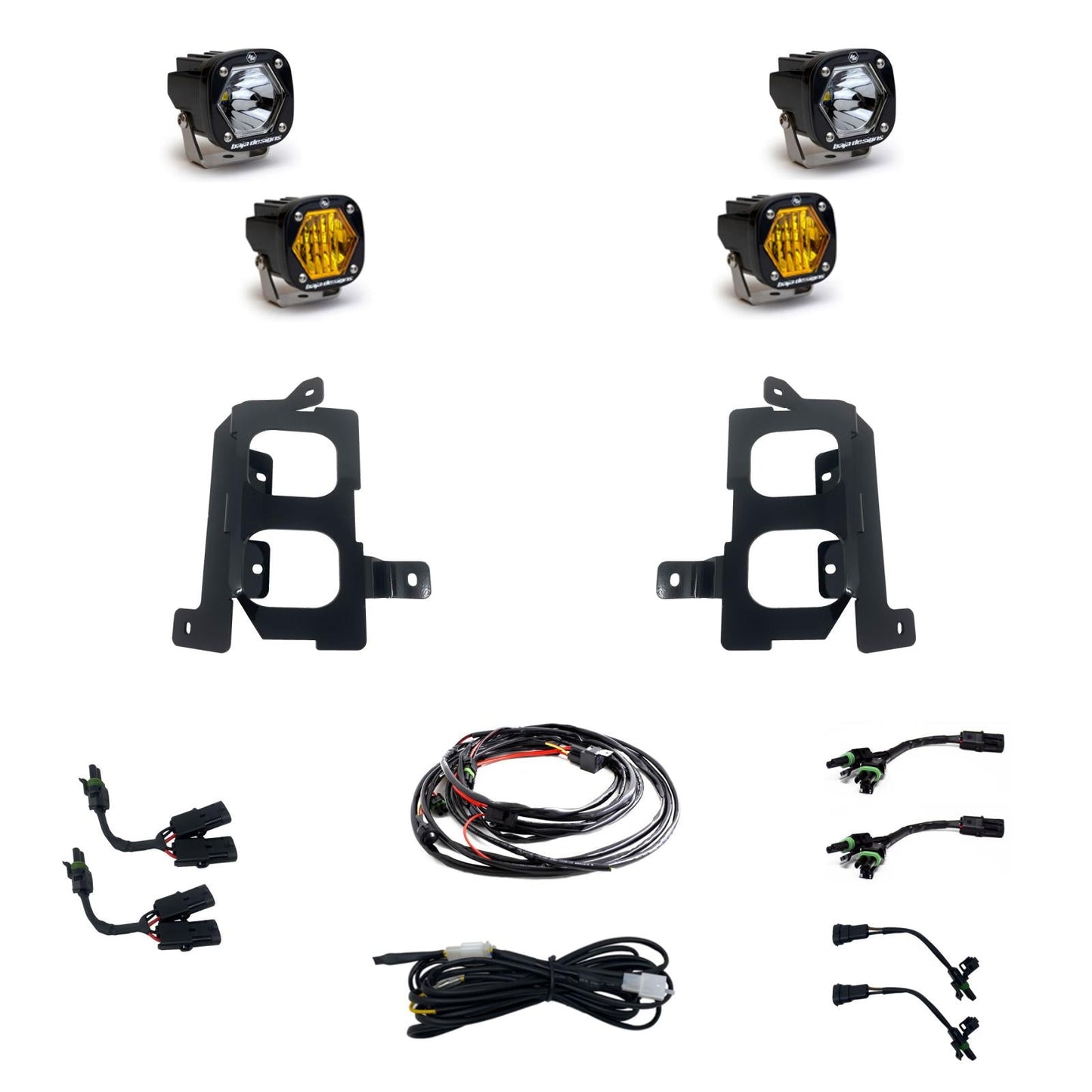 GMC 1500 (19-On) Clear Spot/Baja Amber W/C FPK Baja Designs - 448084