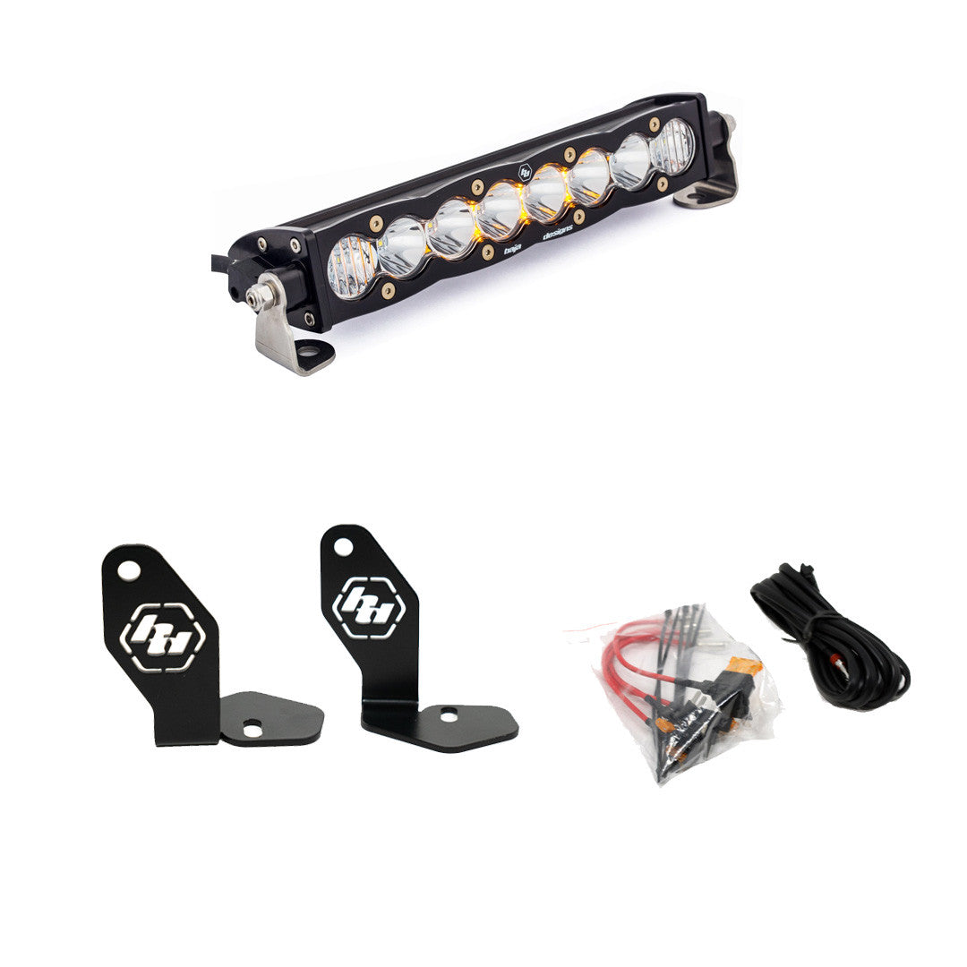 Polaris Pro-R S8 10 Inch Hood Mount Kit Clear Baja Designs - 448101