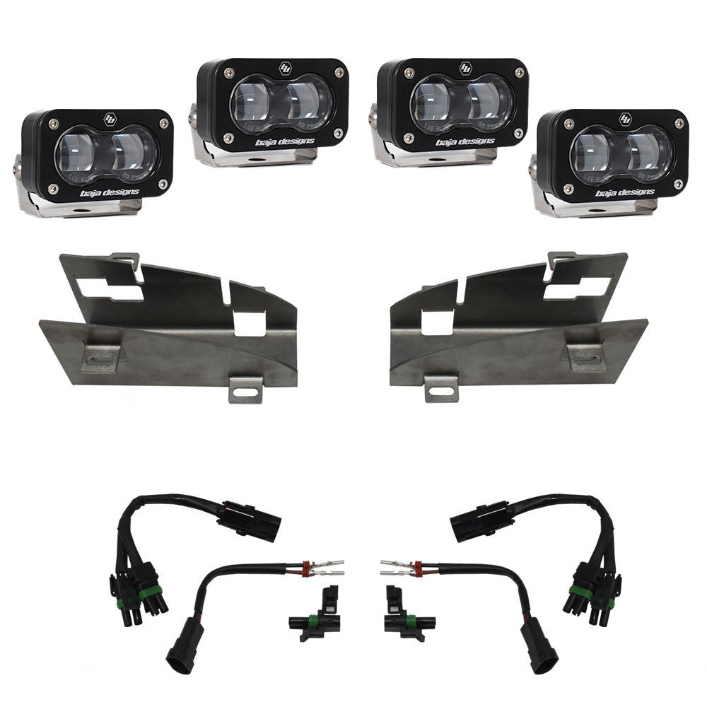 Dodge Ram Rebel/TRX (19-Present) Dual S2 SAE Fog Pocket Kit Baja Designs - 448164