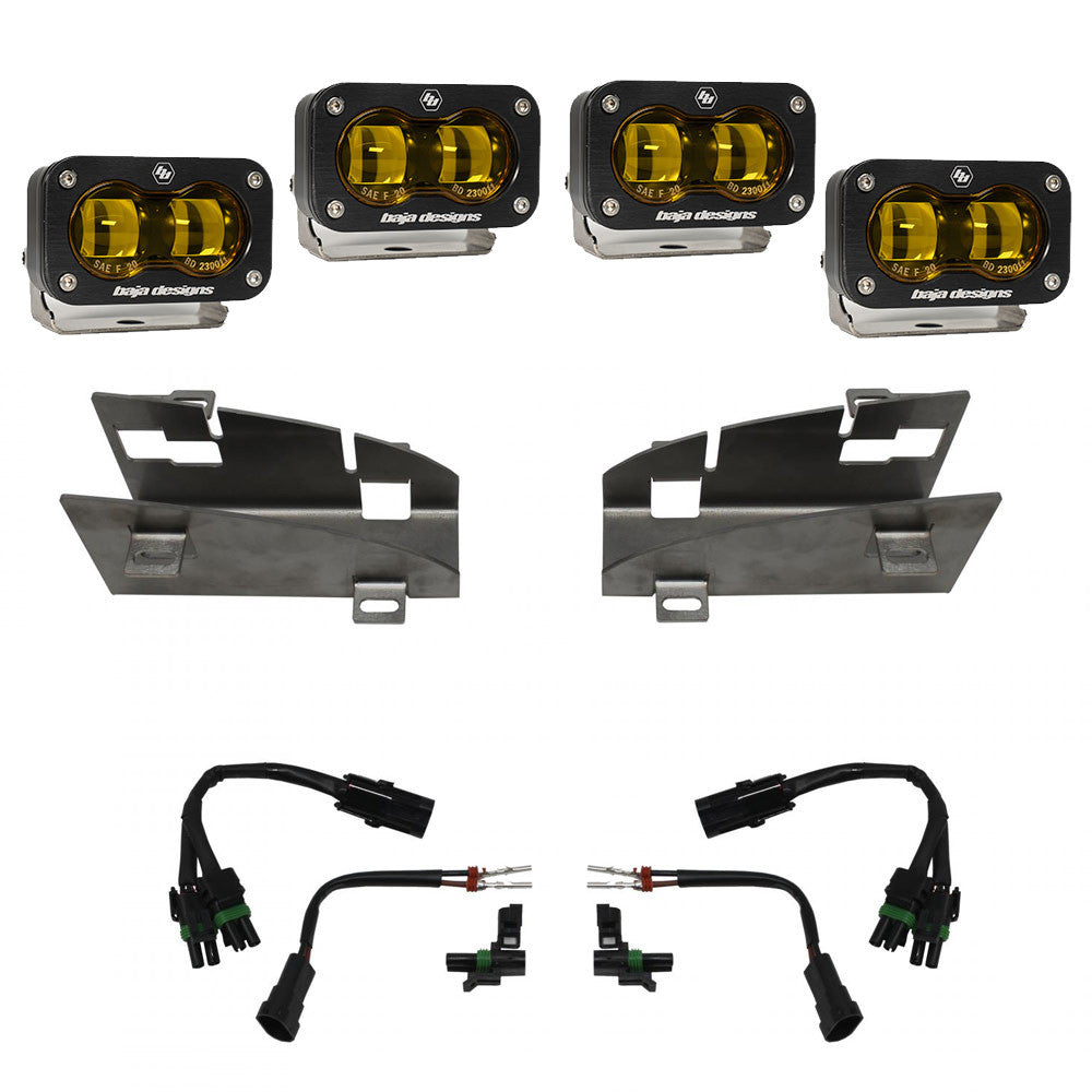 Dodge Ram Rebel/TRX (19-Present) Dual S2 SAE Baja Amber FPK Baja Designs - 448169