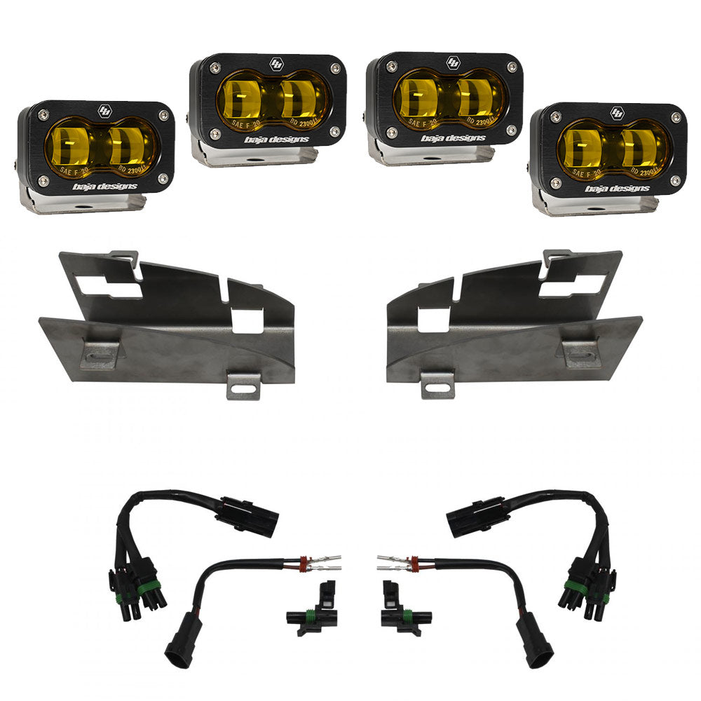 Dodge Ram Rebel/TRX (19-Present) Dual S2 SAE Baja Amber FPK Baja Designs - 448169