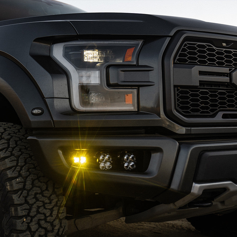 Ford Raptor (17-20) Fog Pocket Kit S2 SAE Baja Amber Sportsman Baja Designs - 448176
