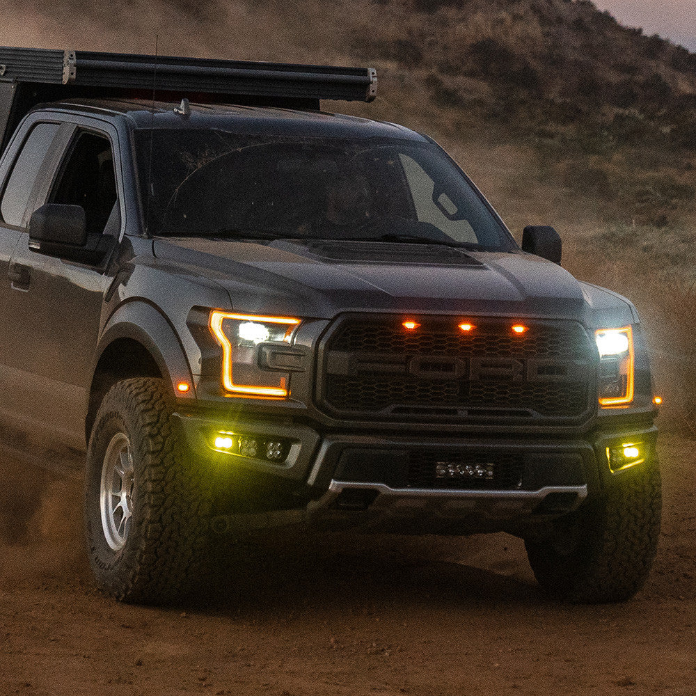 Ford Raptor (17-20) Fog Pocket Kit S2 SAE Baja Amber Pro Baja Designs - 448177