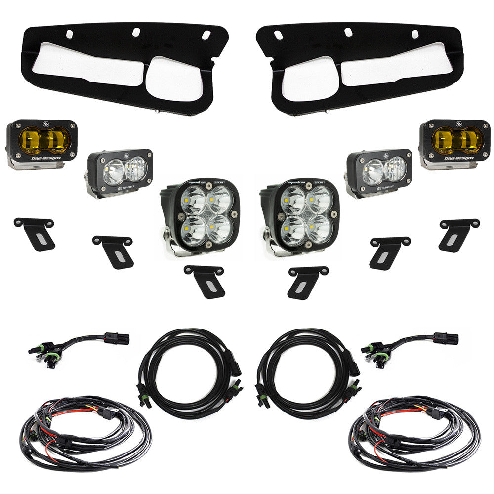 Ford Bronco (21-Present) S2 SAE Baja Amber FPK Sportsmen for OEM Steel Bumper Baja Designs - 448178