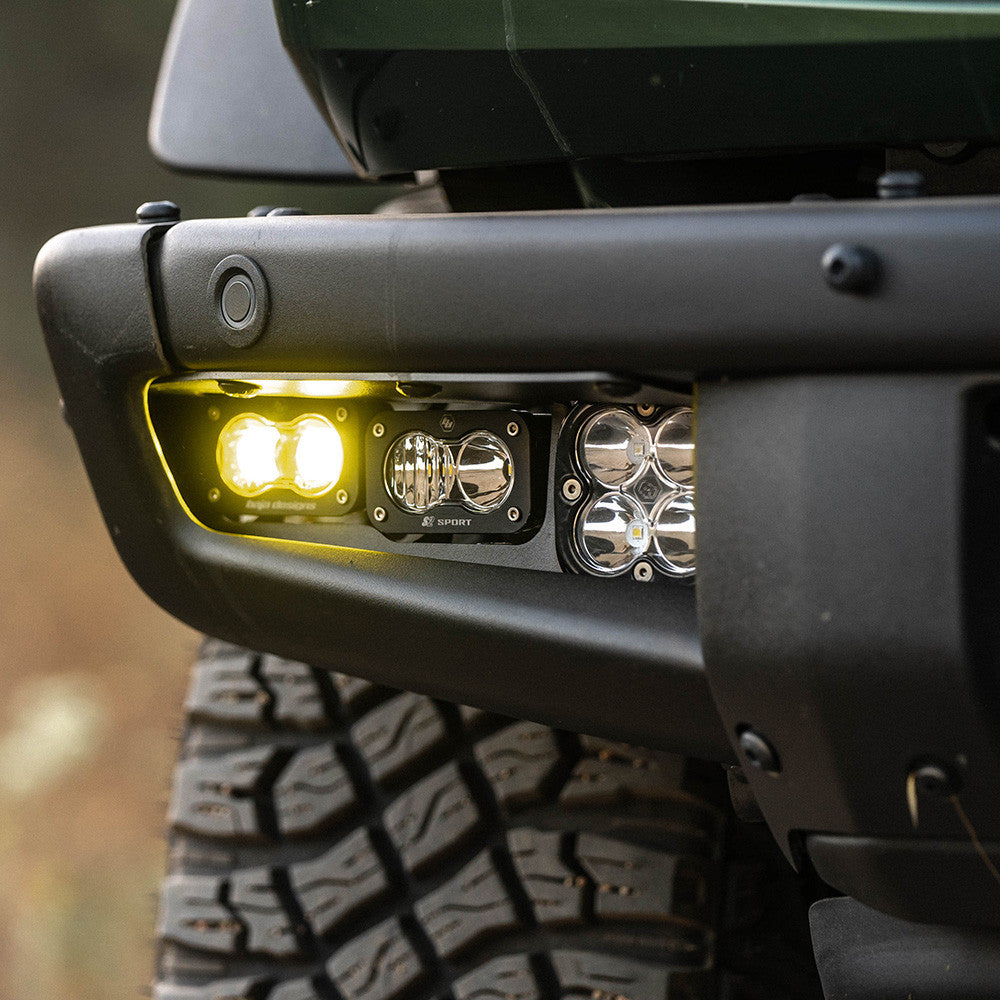 Ford Bronco (21-Present) S2 SAE Baja Amber FPK Pro for OEM Steel Bumper Baja Designs - 448179