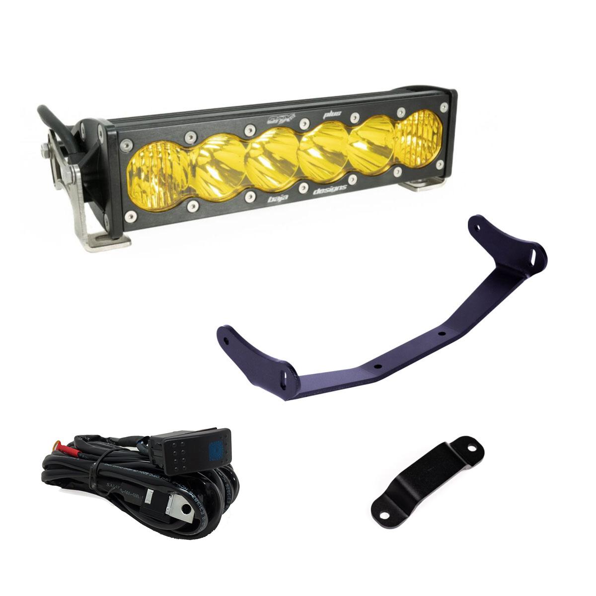 Can-Am, Maverick R, Amber 10 Inch OnX6+ Shock Tower Kit Baja Designs - 448193