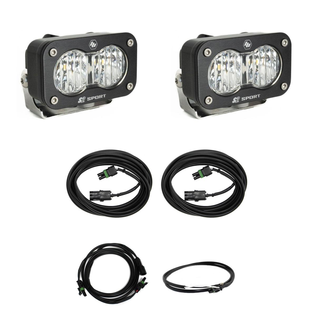 S2 Sport W/C Reverse Kit w/ Upfitter Wide Cornering Clear Upfitter Wiring - 448209UP