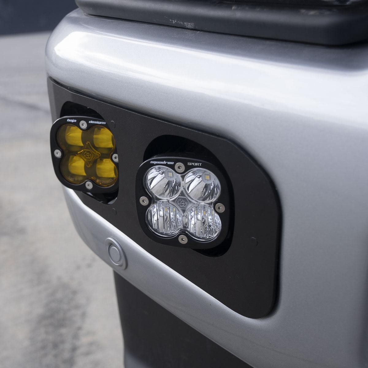 Squadron SAE/Sport Fog Pocket Kit 2023-On Ford F-250/350 Super Duty SAE Fog Baja Amber Toggle Wiring - 448226