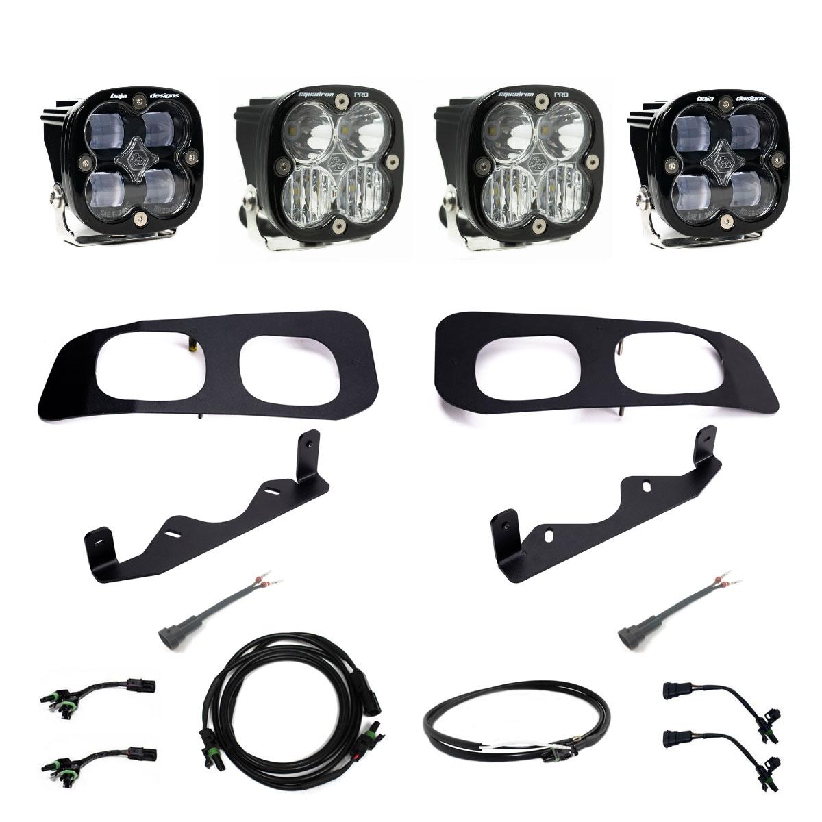 Squadron SAE/Pro Fog Pocket Kit 23-On Ford F-250/350 Super Duty SAE Fog Clear Upfitter Wiring - 448227UP