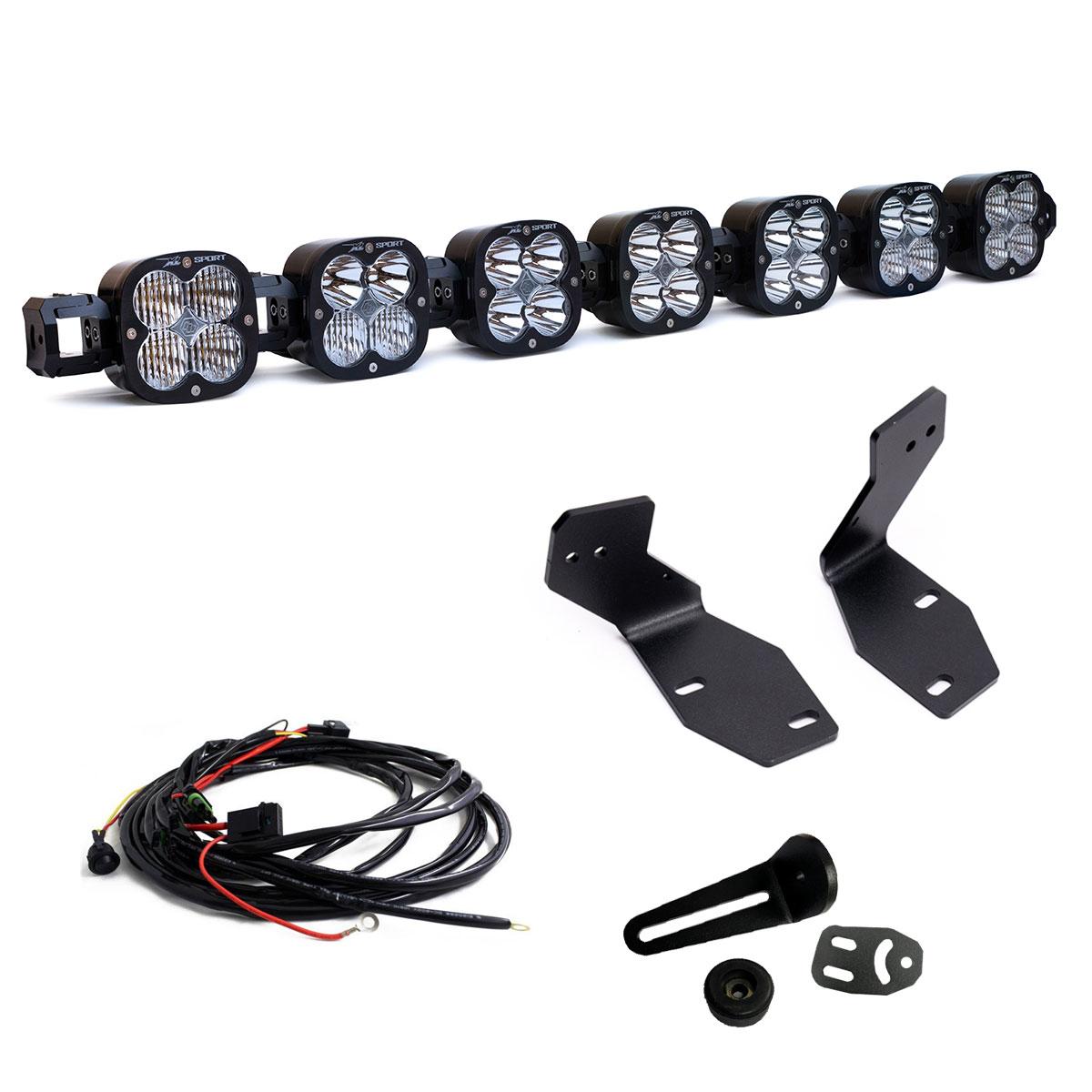 7XL Linkable Bumper Light Kit 2023-On Ford F-250/350 Super Duty Multi-Pattern Clear Wiring Type Toggle - 448229