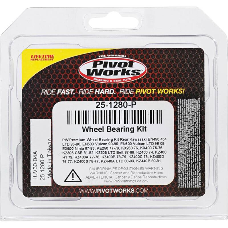 Pivot Works Kawasaki Wheel Bearing Kit Premium Bearings