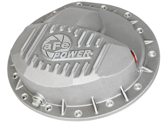 aFe Front Differential Cover (Raw; Street Series); Dodge Diesel Trucks 03-12 L6-5.9/6.7L (td)