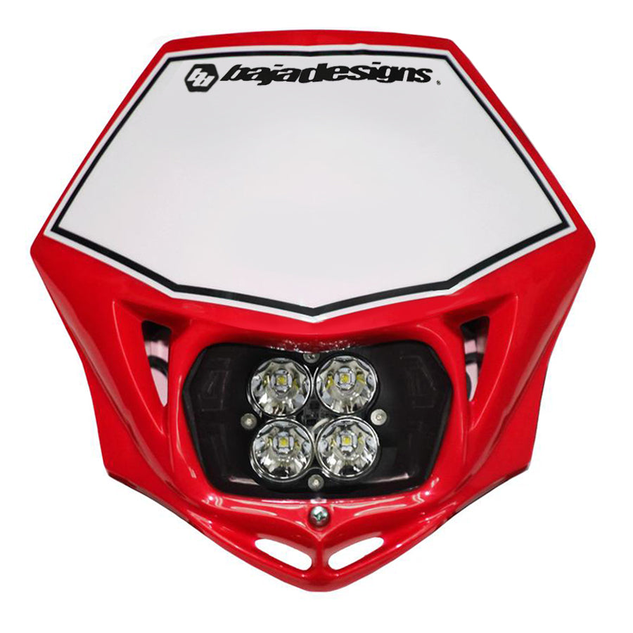 Motorcycle Headlight LED Race Light Red Squadron Pro Baja Designs - 4970014R