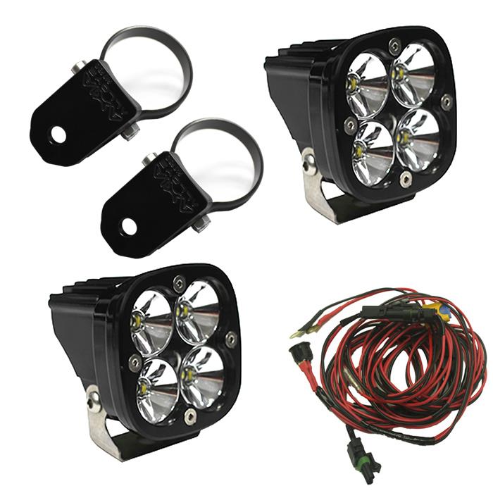 LED Light Pods Kit W/A Pillar Mounts 2.00 Inch Harness Squadron Pro Baja Designs - 497102