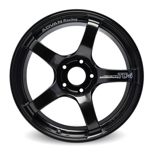 Advan TC4 16x8.0 +38 4x100 Black Gunmetallic Wheel (No Ring)