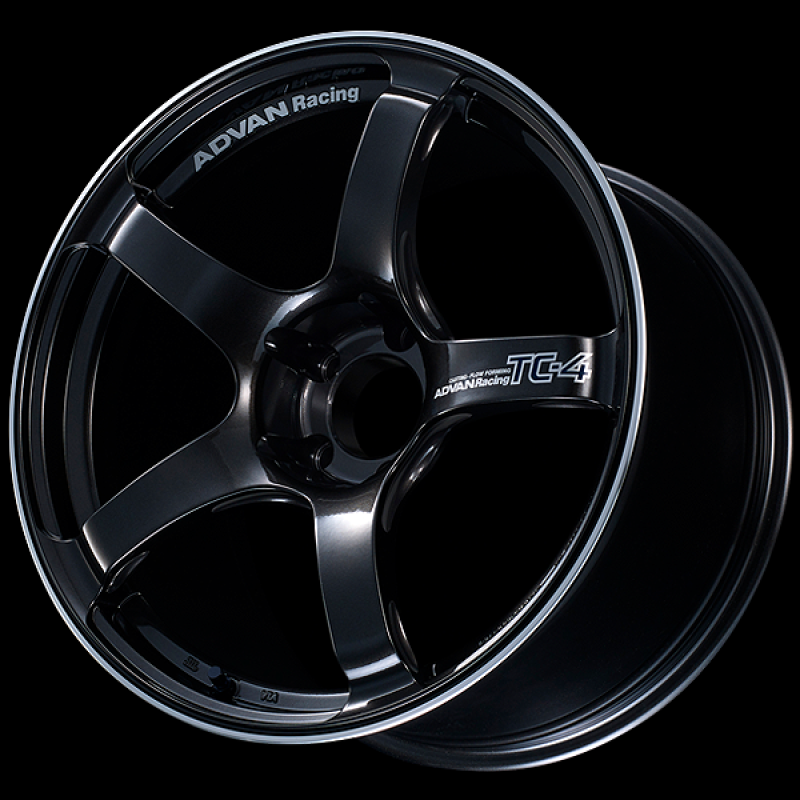 Advan TC4 18x9 +25 5x114.3 Racing Black Gunmetallic and Ring Wheel