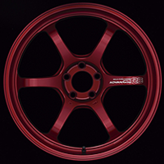 Advan R6 18x11.0 +15 5x114.3 Racing Candy Red Wheel