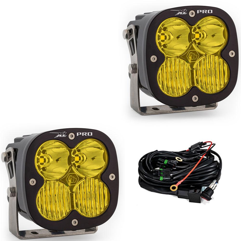 LED Light Pods Baja Amber Lens Driving Combo Pattern Pair XL Pro Series Baja Designs - 507813