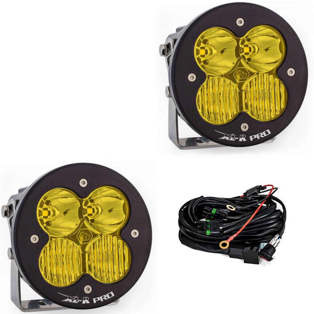 LED Light Pods Baja Amber Lens Driving Combo Pattern Pair XL R Pro Series Baja Designs - 537813
