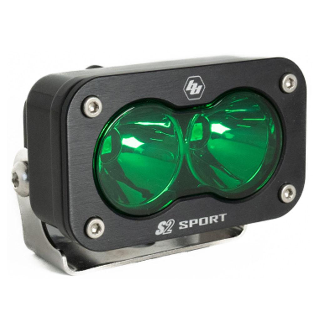 LED Work Light Green Lens Spot Pattern S2 Sport Baja Designs - 540001GR